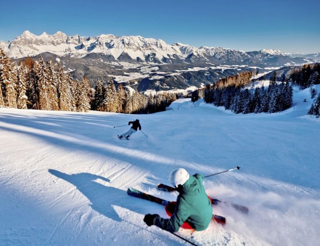 Skifahren auf der Planai in Schladming © Tom Lamm/Schladming-Dachstein)